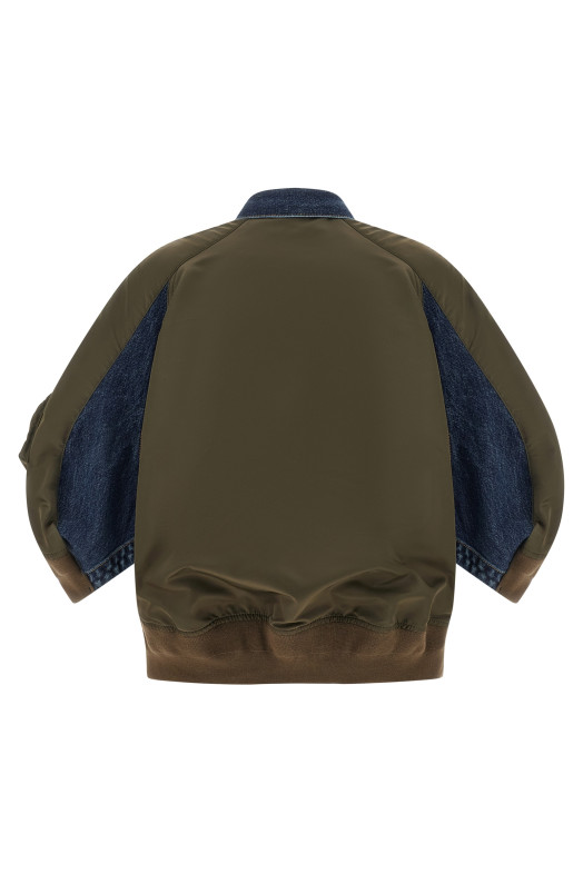 Hybrid bomber jacket Multicolor