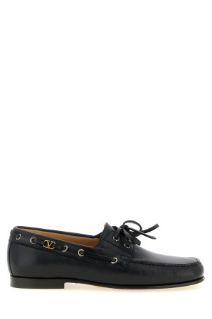 Valentino Garavani 'Palm Avenue' Boat Shoe Black