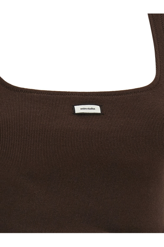 'Lounge' tank top Brown