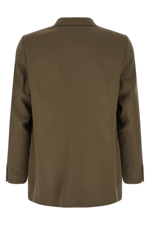 Gabardine blazer jacket Green