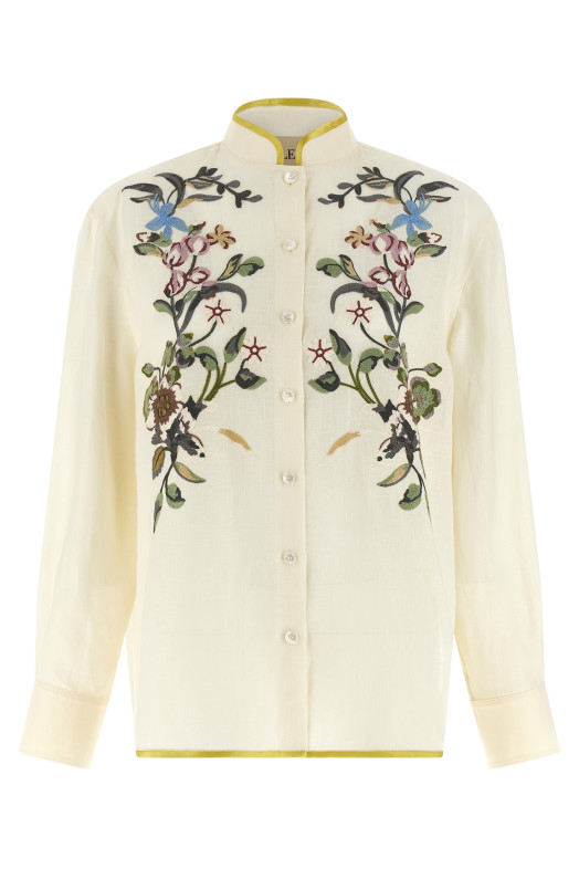 Valentino Garavani floral embroidery shirt Beige