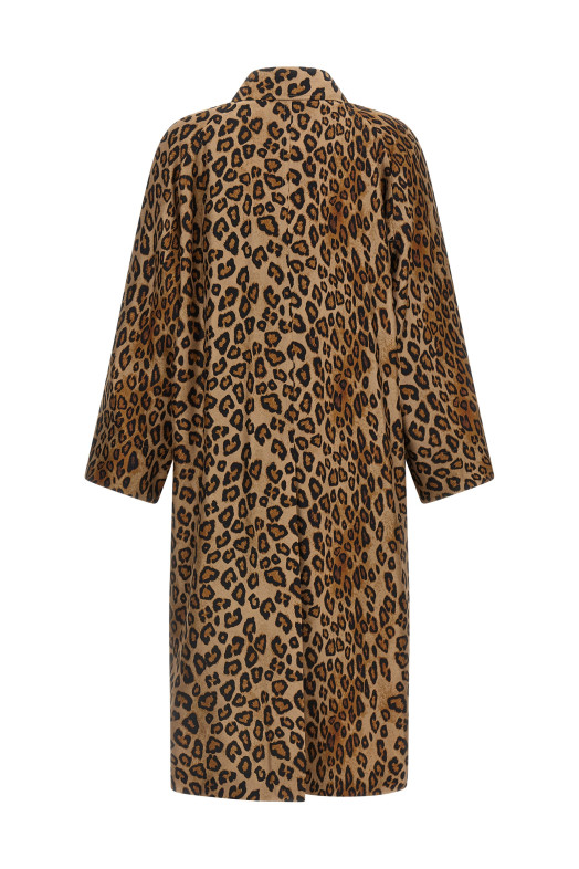 Silk trench coat Brown