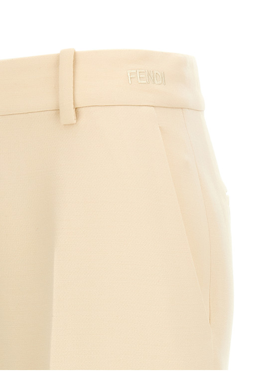 Wool and silk pants Beige