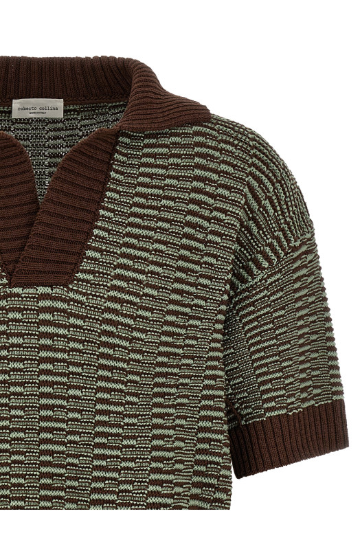 'Links' polo shirt Brown