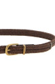 Jewel buckle belt Brown