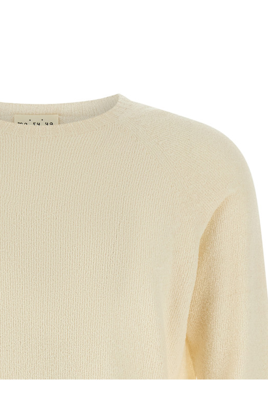 Spongy effect sweater Beige