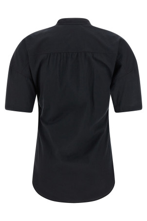 Lavallière collar shirt Gray