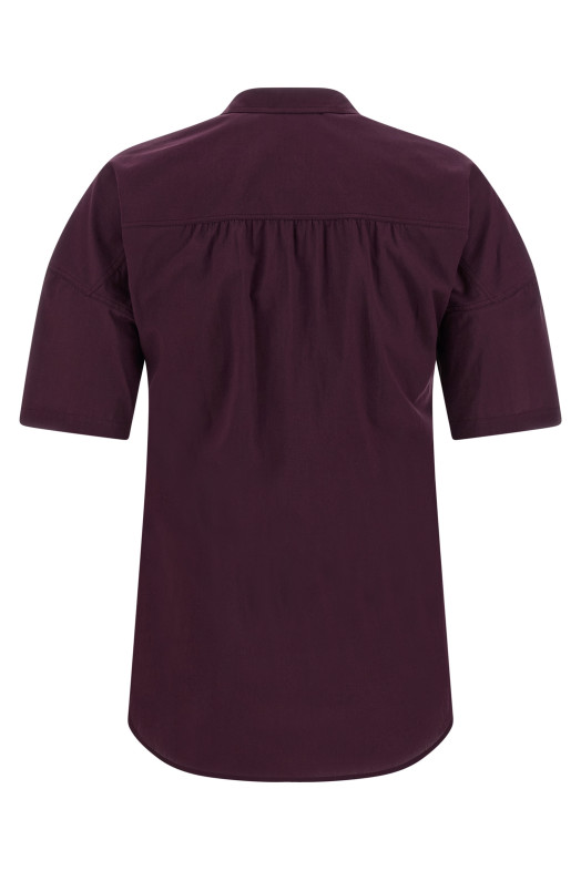 Lavallière collar shirt Purple