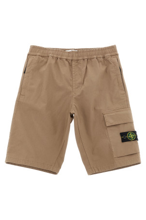 Cargo bermuda shorts Beige