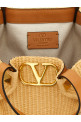 Shopping Valentino Garavani medium raffia Beige