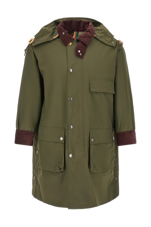 Waterproof parka Paul Smith loves Barbour Multicolor