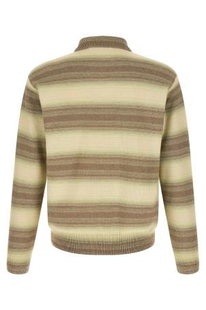 Shaded stripes cardigan Green