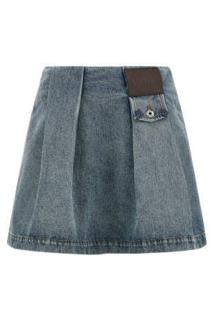 Denim skirt BLUE