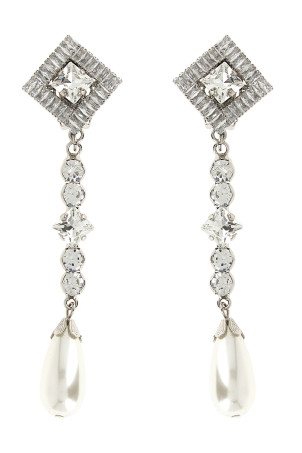 Pendant earrings Silver