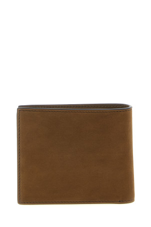 Nubuck leather wallet Brown