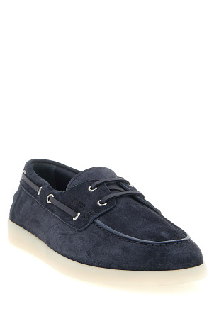 Suede boat shoe Blue
