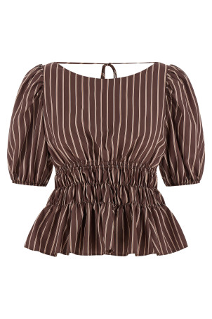 'Jeanette' top Brown