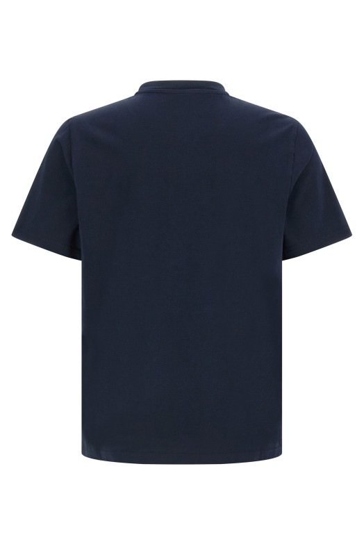 Logo embroidery t-shirt Blue