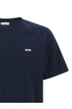 Logo embroidery t-shirt Blue