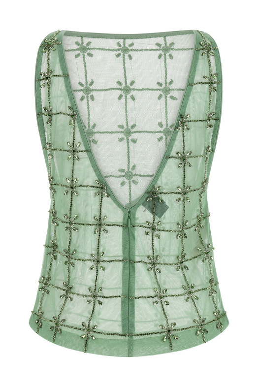 'Quandong' top Green