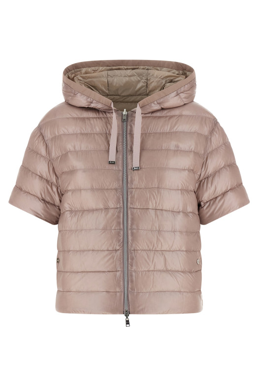 Reversible quilted down jacket Multicolor