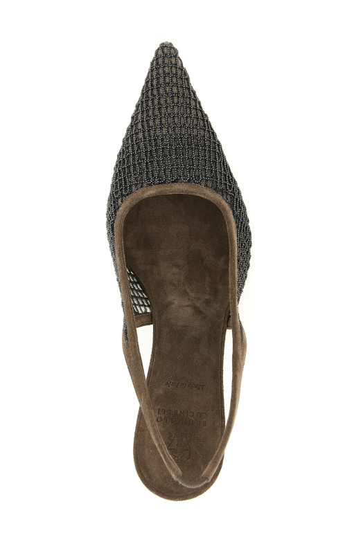 'City' slingback Brown