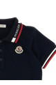 Tricolor trim polo shirt Blue