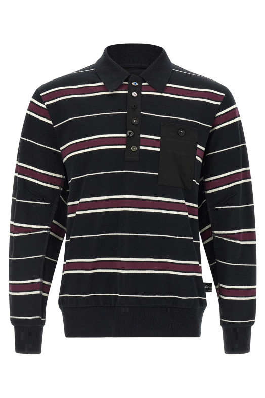 Long sleeve polo shirt Multicolor