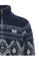'Geometric Jacquard' cardigan Blue