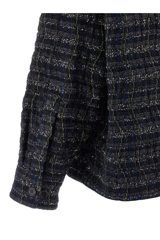 Caperdoni frame overshirt Blue