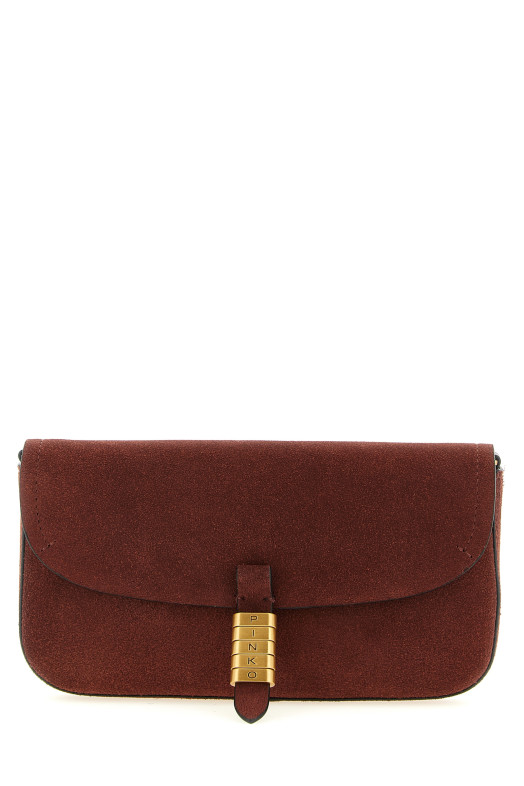 'Saddle Flat' medium shoulder bag Bordeaux