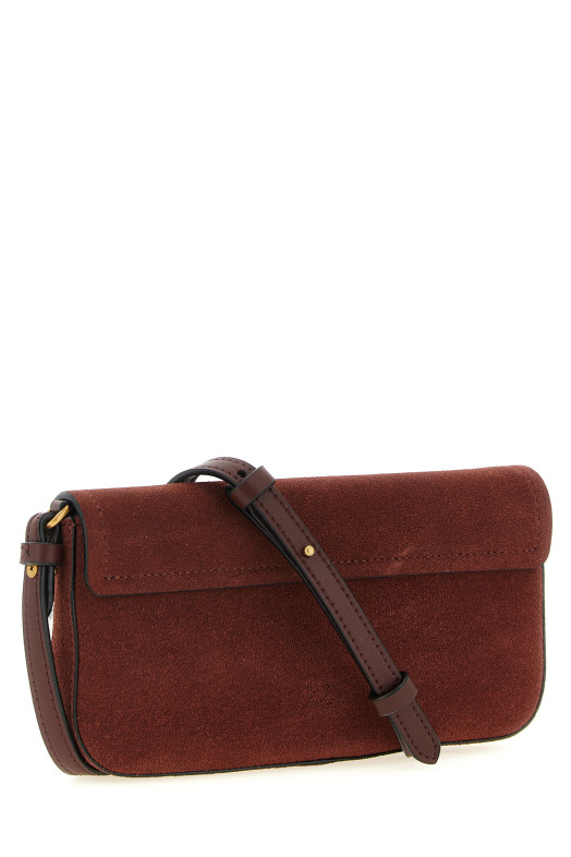 'Saddle Flat' medium shoulder bag Bordeaux