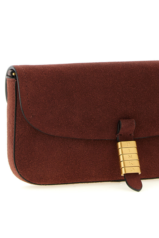 'Saddle Flat' medium shoulder bag Bordeaux