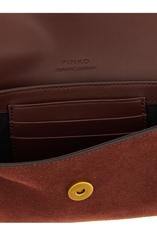 'Saddle Flat' medium shoulder bag Bordeaux