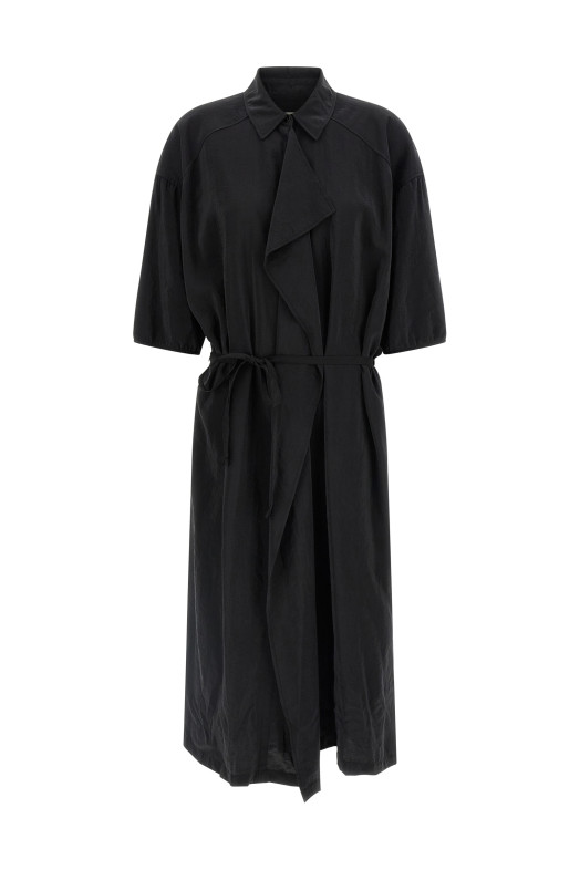 'Asymmetrical Shirt dress' dress Black