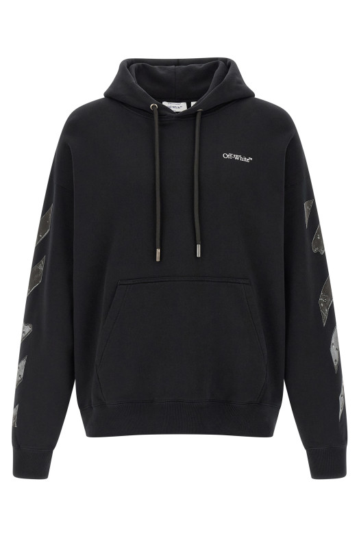 'Metal Arrow Skate' hoodie Black