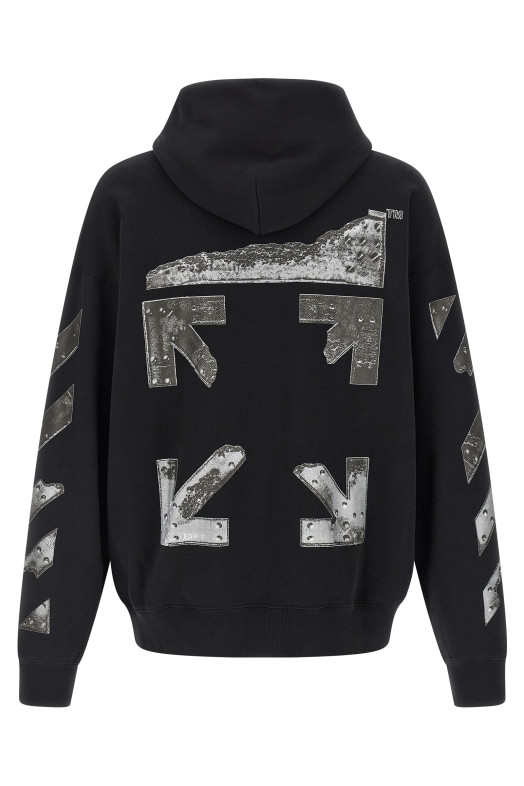 'Metal Arrow Skate' hoodie Black