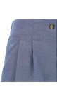 Chambray cotton shorts BLUE