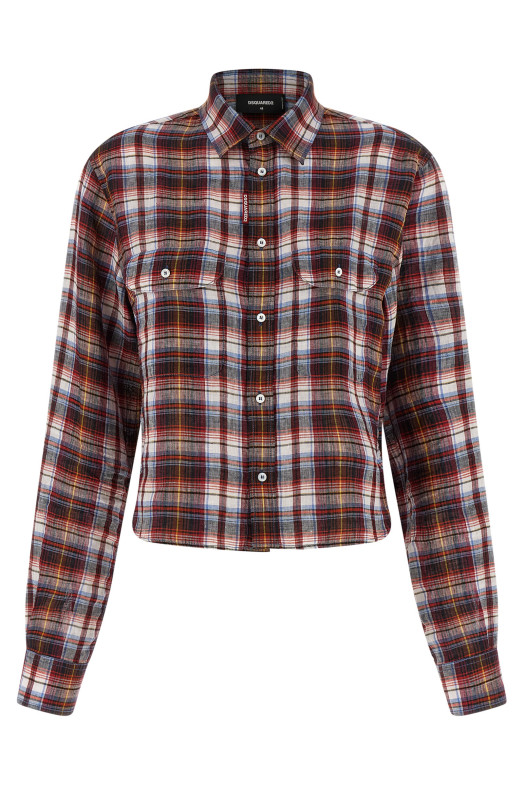 'Check Baby' shirt Red