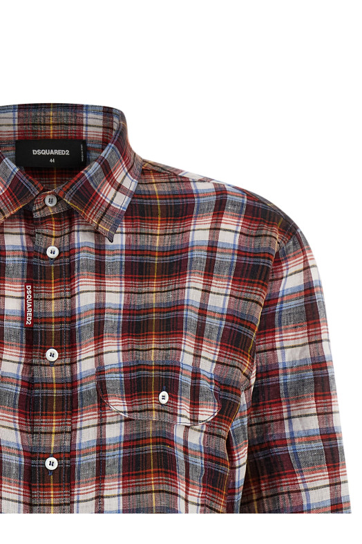 'Check Baby' shirt Red