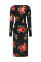 'Bouquet Rose' dress Black