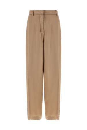 Liquid satin pants Beige
