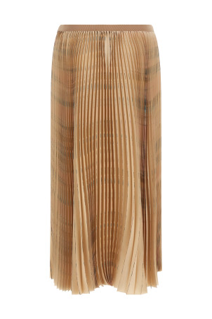 Pleated skirt Beige