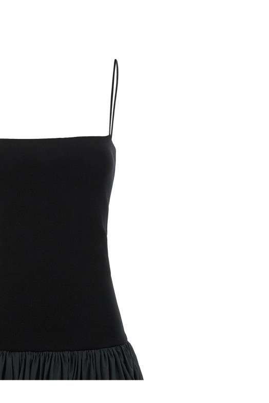 Taffeta skirt dress Black