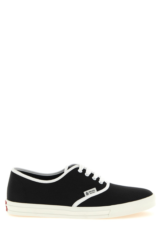 Cotton drill sneakers Black