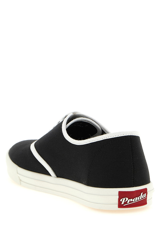 Cotton drill sneakers Black