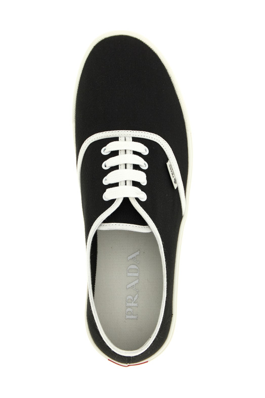 Cotton drill sneakers Black