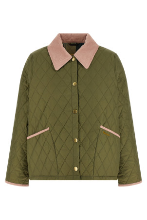 'Liddesdale Cropped Icons' jacket Green
