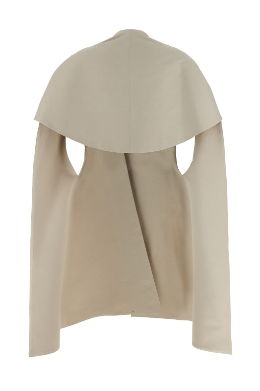 Asymmetrical cape Gray