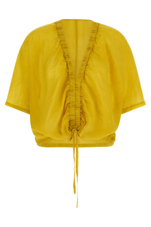 Gathered top Yellow